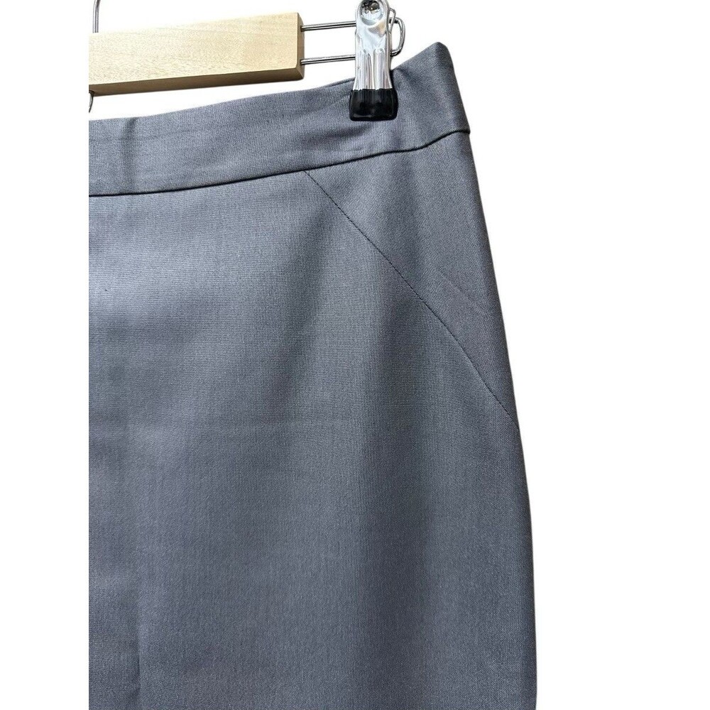 Ann Taylor Skirt Womens 2 Gray Suit Bottom Lined Business Career - Picture 4 of 6